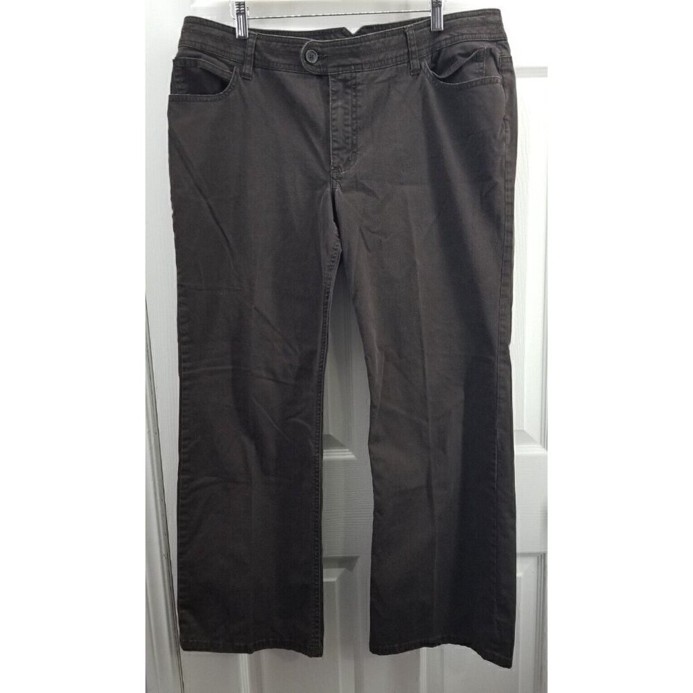 Chico’s Platinum Embellished Pockets Brown Val MS jeans size 3 (16) short